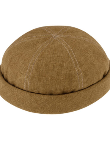 Dockermütze Leinen mit Kontrastnähten UV-Schutz – hochwertige Kopfbedeckung von Fiebig bei Hut Factory Schweiz