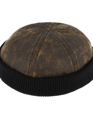 Dockermütze gewaschene Baumwolle mit Strickrand – hochwertige Kopfbedeckung von Fiebig bei Hut Factory Schweiz