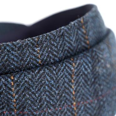 8-Panel Cap Shetlandwolle mit Steg Fischgraet und Karo – hochwertige Kopfbedeckung von Fiebig bei Hut Factory Schweiz