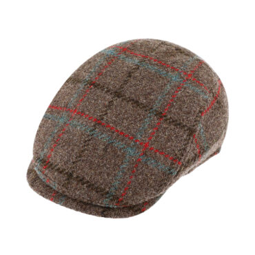 Flatcap Wolle mehrfarbiges Karomuster – hochwertige Kopfbedeckung von Fiebig bei Hut Factory Schweiz