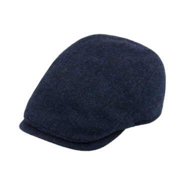 Flatcap Shetlandwolle melange mit Ohrenklappen – hochwertige Kopfbedeckung von Fiebig bei Hut Factory Schweiz