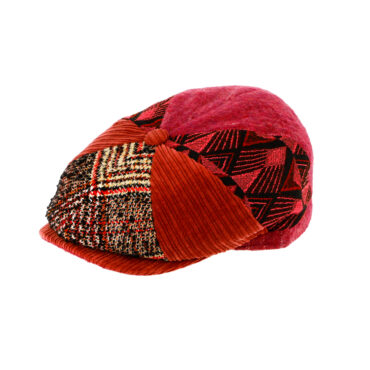 8-Panel Cap Wolle Patchwork mit Steg – hochwertige Kopfbedeckung von Fiebig bei Hut Factory Schweiz