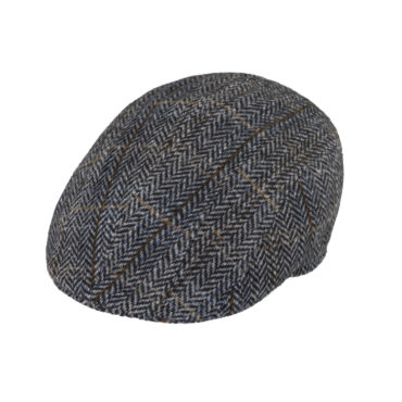 Flatcap Wolle Fischgrät mit Streifen – hochwertige Kopfbedeckung von Fiebig bei Hut Factory Schweiz