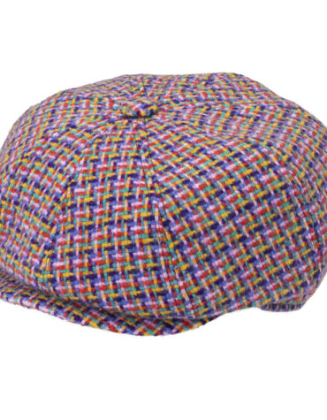 8-Panelcap Harris Tweed mehrfarbiges Geflecht – hochwertige Kopfbedeckung von Fiebig bei Hut Factory Schweiz