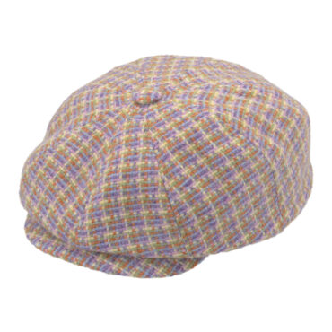 8-Panelcap Harris Tweed mehrfarbiges Geflecht – hochwertige Kopfbedeckung von Fiebig bei Hut Factory Schweiz