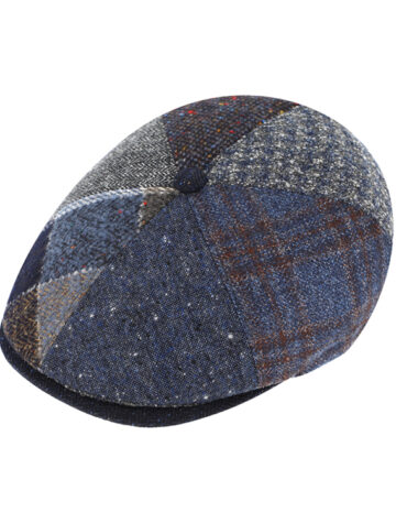 6-Panel Cap Schurwolle Patchwork – hochwertige Kopfbedeckung von Fiebig bei Hut Factory Schweiz