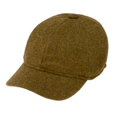 Baseballcap Shetlandwolle melange Ohrenklappen – hochwertige Kopfbedeckung von Fiebig bei Hut Factory Schweiz
