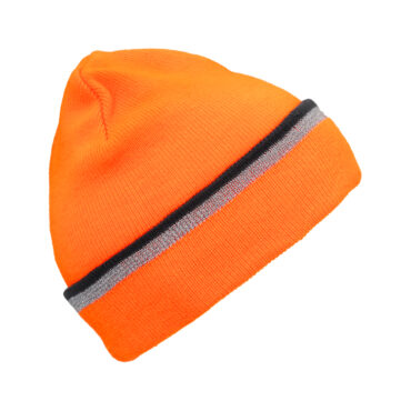 Strickmütze Beanie reflektierender Streifen – hochwertige Kopfbedeckung von Fiebig bei Hut Factory Schweiz