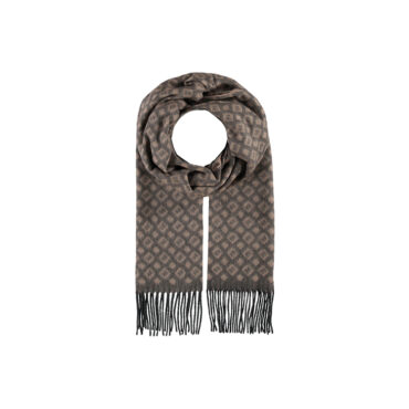 Cashmink Schal zweifarbig gemustert – hochwertige Kopfbedeckung von Fiebig bei Hut Factory Schweiz