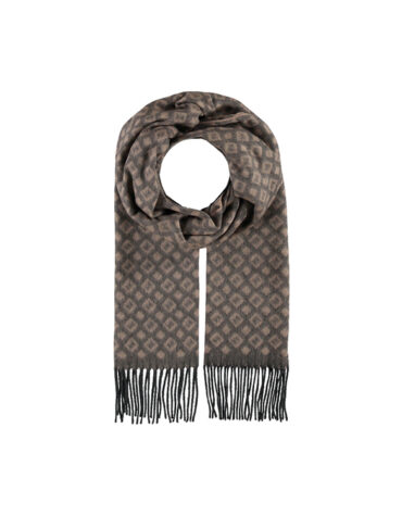 Cashmink Schal zweifarbig gemustert – hochwertige Kopfbedeckung von Fiebig bei Hut Factory Schweiz