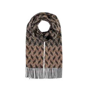 Cashmink Schal gemustert – hochwertige Kopfbedeckung von Fiebig bei Hut Factory Schweiz