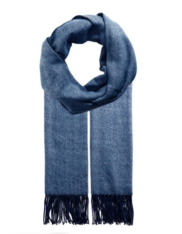 Schal Fischgrät mit Fransen – hochwertige Kopfbedeckung von Fiebig bei Hut Factory Schweiz