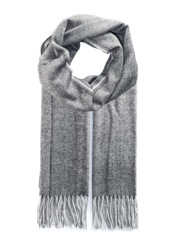 Schal Fischgrät mit Fransen – hochwertige Kopfbedeckung von Fiebig bei Hut Factory Schweiz