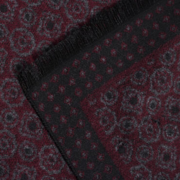 Schal Viscose gemustert mit kurzen Fransen – hochwertige Kopfbedeckung von Fiebig bei Hut Factory Schweiz