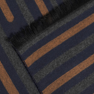 Viskoseschal 3fbg gestreift – hochwertige Kopfbedeckung von Fiebig bei Hut Factory Schweiz