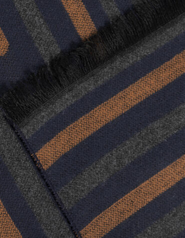 Viskoseschal 3fbg gestreift – hochwertige Kopfbedeckung von Fiebig bei Hut Factory Schweiz