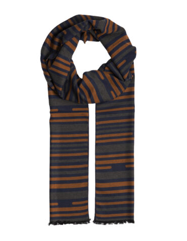 Viskoseschal 3fbg gestreift – hochwertige Kopfbedeckung von Fiebig bei Hut Factory Schweiz