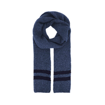 Schal Strick melange mit Blockstreifen – hochwertige Kopfbedeckung von Fiebig bei Hut Factory Schweiz