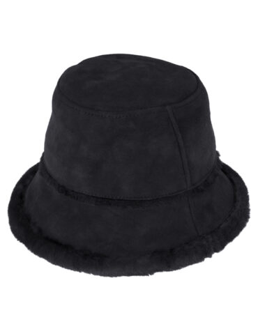 Buckethat Schafsleder mit Fellumschlag – hochwertige Kopfbedeckung von Fiebig bei Hut Factory Schweiz