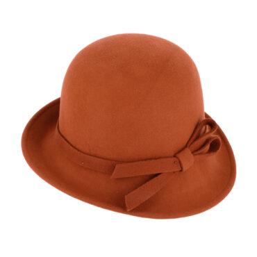 Wollfilzhut Glocke asymmetrisch uni – hochwertige Kopfbedeckung von Fiebig bei Hut Factory Schweiz