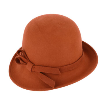 Wollfilzhut Glocke asymmetrisch uni – hochwertige Kopfbedeckung von Fiebig bei Hut Factory Schweiz