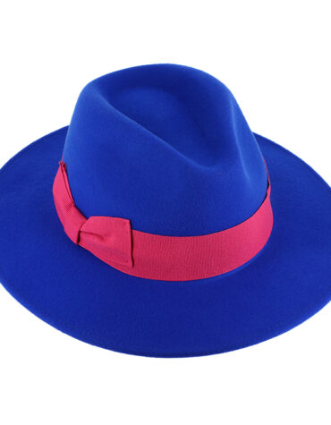 Wollfilzhut Traveller andersfarbiges Ripsband – hochwertige Kopfbedeckung von Fiebig bei Hut Factory Schweiz