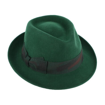 Wollfilzhut Trilby bemaltes Ripsband – hochwertige Kopfbedeckung von Fiebig bei Hut Factory Schweiz