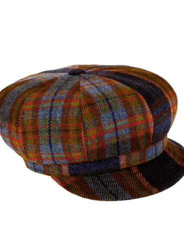 Ballonkappe Shetlandwolle kariert – hochwertige Kopfbedeckung von Fiebig bei Hut Factory Schweiz