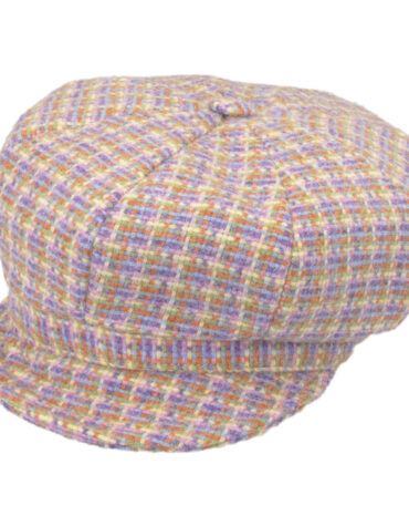 Ballonkappe Harris Tweed mehrfarbiges Geflecht – hochwertige Kopfbedeckung von Fiebig bei Hut Factory Schweiz