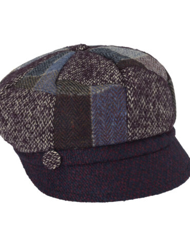 Ballonkappe Wolle Patchwork gemustert – hochwertige Kopfbedeckung von Fiebig bei Hut Factory Schweiz