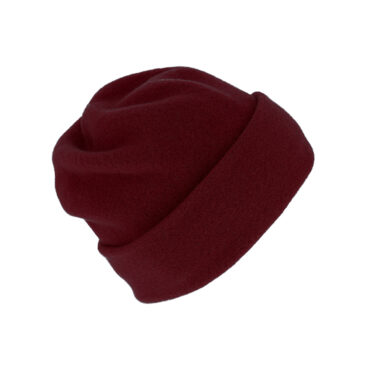 Stoffmütze Beanie Wollfilz mit Umschlag uni – hochwertige Kopfbedeckung von Fiebig bei Hut Factory Schweiz