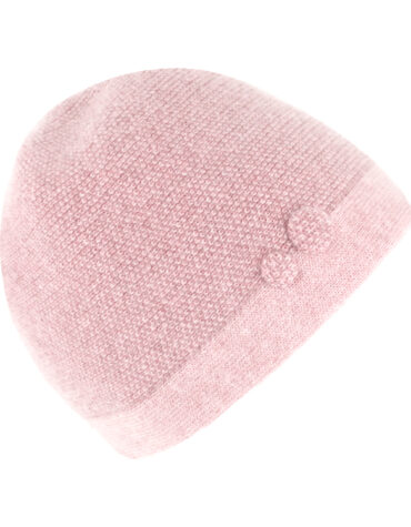 Beanie Wolle melange mit Knopfgarnitur – hochwertige Kopfbedeckung von Fiebig bei Hut Factory Schweiz