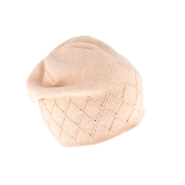 Beanie Viskose Melange Rautenmuster – hochwertige Kopfbedeckung von Fiebig bei Hut Factory Schweiz