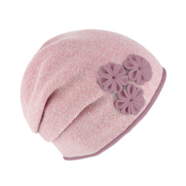 Strickmütze Beanie Wolle melange mit Raffung – hochwertige Kopfbedeckung von Fiebig bei Hut Factory Schweiz