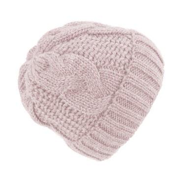 Strickmütze Zopfstrick mit Umschlag melange – hochwertige Kopfbedeckung von Fiebig bei Hut Factory Schweiz