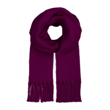 Schal gewebt uni mit Fransen – hochwertige Kopfbedeckung von Fiebig bei Hut Factory Schweiz