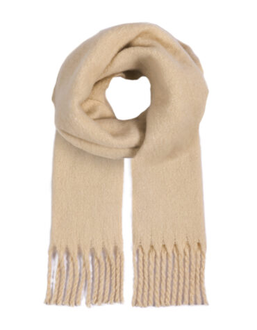 Schal gewebt uni mit Fransen – hochwertige Kopfbedeckung von Fiebig bei Hut Factory Schweiz