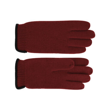 Wollhandschuhe Uni mit Lederkante & Wollsiegel – hochwertige Kopfbedeckung von Fiebig bei Hut Factory Schweiz