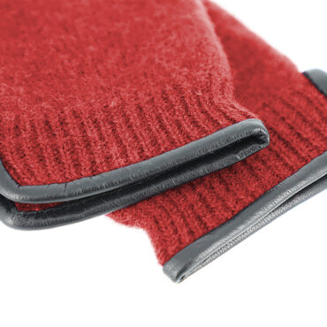 Wollfäustling uni mit Lederkante – hochwertige Kopfbedeckung von Fiebig bei Hut Factory Schweiz