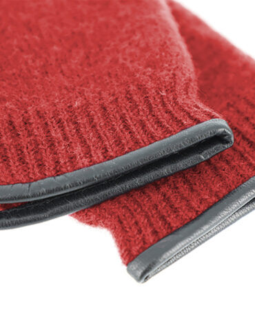 Wollfäustling uni mit Lederkante – hochwertige Kopfbedeckung von Fiebig bei Hut Factory Schweiz