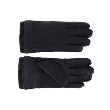 Handschuhe Leder mit schwarzem Strickbündchen – hochwertige Kopfbedeckung von Fiebig bei Hut Factory Schweiz