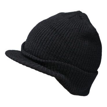 Strickmütze mit Schild uni – hochwertige Kopfbedeckung von Fiebig bei Hut Factory Schweiz