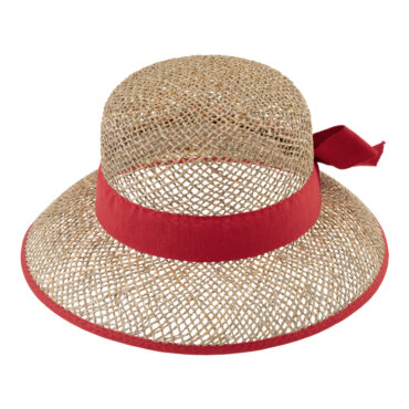 Strohhut Glocke Seegras Ripsband und Einfass – hochwertige Kopfbedeckung von Fiebig bei Hut Factory Schweiz