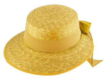 Strohhut Schute Bortenstroh uni textiles Band UV-Schutz – hochwertige Kopfbedeckung von Fiebig bei Hut Factory Schweiz