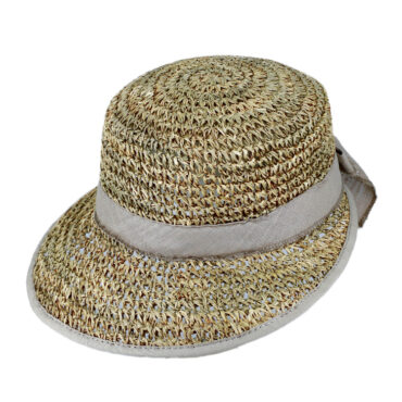 Strohhut Schute Seegras Crochet – hochwertige Kopfbedeckung von Fiebig bei Hut Factory Schweiz