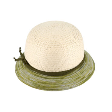 Papierhut Glocke Krempe melange passendes Band – hochwertige Kopfbedeckung von Fiebig bei Hut Factory Schweiz