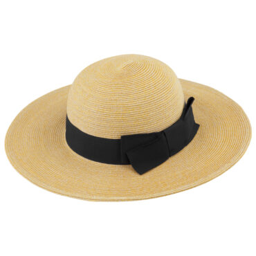 Papierhut Glocke uni breites Ripsband mit Schleife – hochwertige Kopfbedeckung von Fiebig bei Hut Factory Schweiz