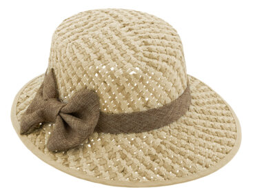 Papier Kappe 2farbig melange mit Schleife seitlich – hochwertige Kopfbedeckung von Fiebig bei Hut Factory Schweiz