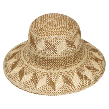 Papierhut Glocke zweifarbig gemustert – hochwertige Kopfbedeckung von Fiebig bei Hut Factory Schweiz