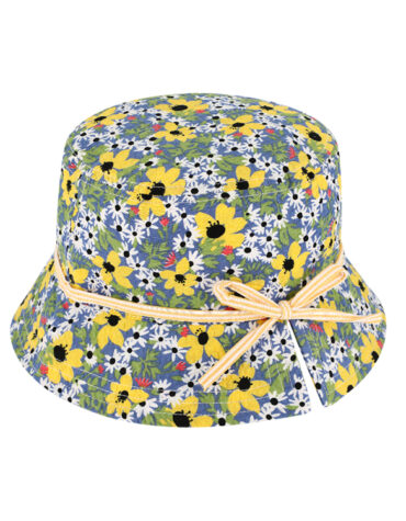 Fischerhut Seersucker Blumenmuster – hochwertige Kopfbedeckung von Fiebig bei Hut Factory Schweiz